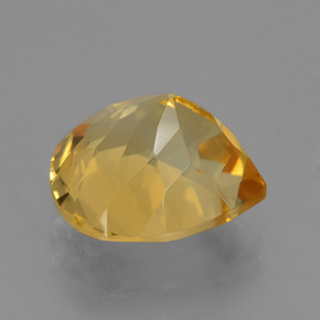 Citrino dourado natural 4,70ct, formato de pêra, VVS