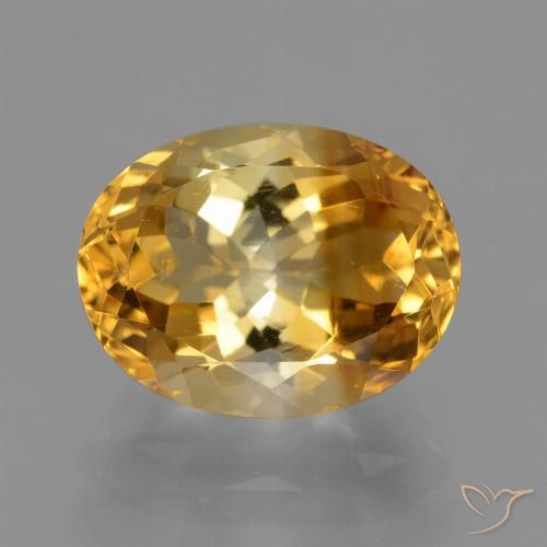 4.02ct Natural Laranja-Ouro Citrino, oval, VS