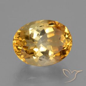 Citrino Laranja-Ouro Natural 4.02ct, oval, VS