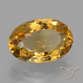 Citrino Dourado Médio-escuro Natural 4.78ct, oval, VVS