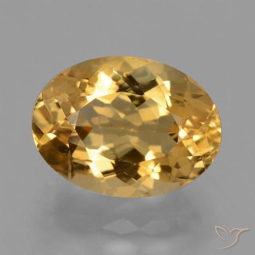 4.53ct Natural Laranja Dourado Profundo Citrino, oval, VS