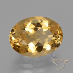 Citrino Laranja Dourado Profundo Natural 4.53ct, oval, VS