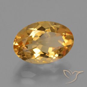 Citrino Laranja Dourado Profundo Natural 3.53ct, oval, VVS