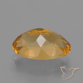 Citrino Laranja Dourado Profundo Natural 3.53ct, oval, VVS