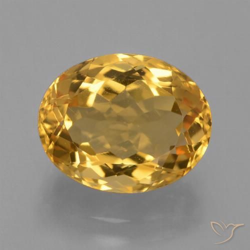 4.35ct Natural Dourado Escuro Citrino, oval, VVS-VS