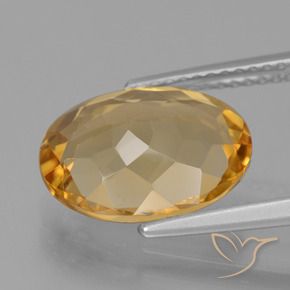 Citrino Laranja Dourado Profundo Natural 3.76ct, oval, VVS