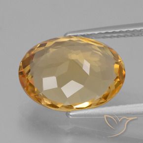 Citrino Dourado claro Natural 4.17ct, oval, VVS