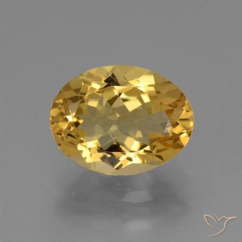 3.52ct Natural Laranja Dourada Citrino, oval, VS