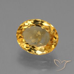 Citrino Dourado Médio-escuro Natural 3.97ct, oval, VVS
