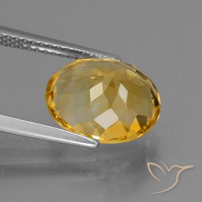 Citrino Dourado Médio-escuro Natural 3.97ct, oval, VVS