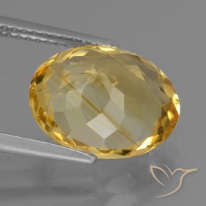 Citrino Dourado Médio-escuro Natural 5.02ct, oval, VVS