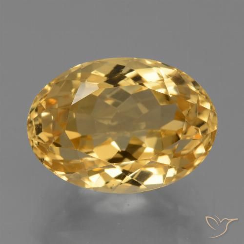 5.52ct Natural Laranja Dourado Profundo Citrino, oval, VVS