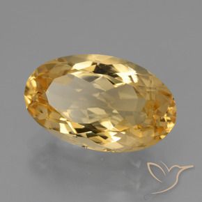 Citrino Laranja Dourado Profundo Natural 4.88ct, oval, VVS