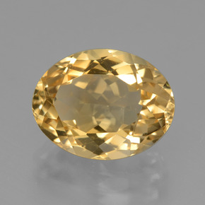 Citrino Laranja Dourada Natural 4.10ct, Corte Oval, VVS