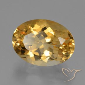 Citrino Dourado Médio-escuro Natural 4.93ct, oval, VVS