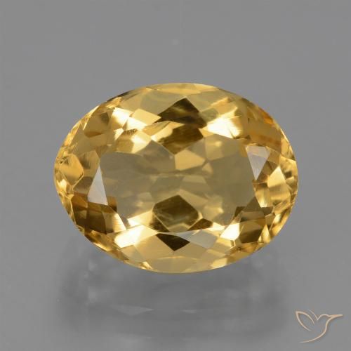 3.62ct Natural Dourado claro Citrino, oval, VVS