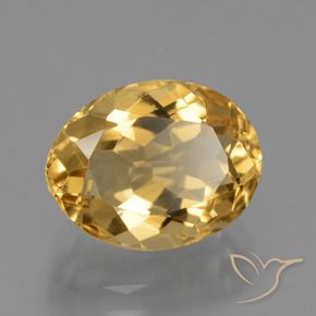 Citrino Dourado claro Natural 3.62ct, oval, VVS