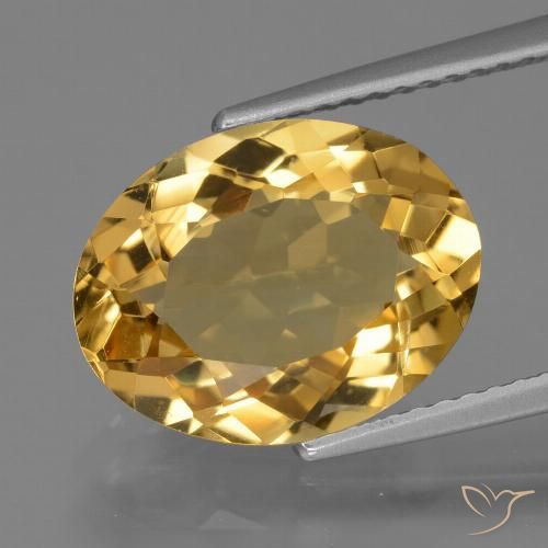 4.99ct Natural Laranja Dourada Citrino, oval, VVS