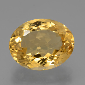 Citrino amarelo natural 7,80ct, corte oval, VVS