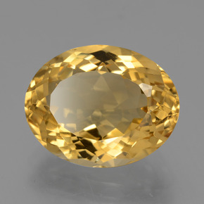 Citrino amarelo natural 7,80ct, corte oval, VVS