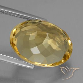Citrino Dourado Médio-escuro Natural 7.08ct, oval, VVS