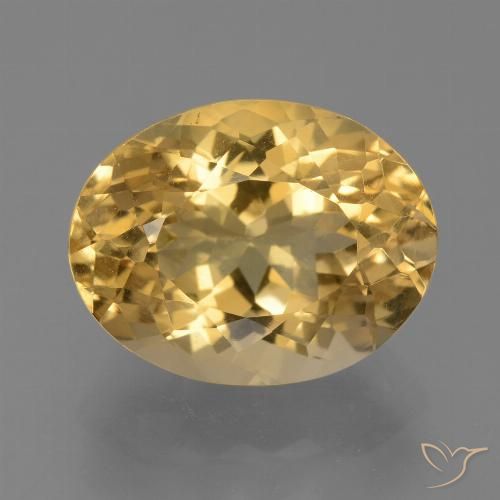 7.42ct Natural Dourado claro Citrino, oval, VVS