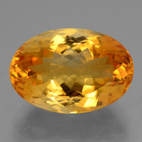 Citrino ouro natural 13,46ct, corte oval, VVS