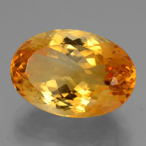 Citrino ouro natural 13,46ct, corte oval, VVS