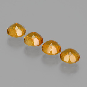 Pedras preciosas de citrino ouro natural de  ct, corte redondo, VVS-VS