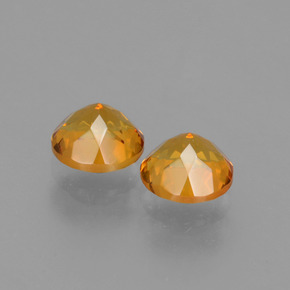 Pedras preciosas de citrino ouro natural de  ct, corte redondo, VVS-VS