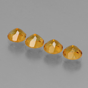 Pedras preciosas de citrino ouro natural de  ct, corte redondo, VVS-VS
