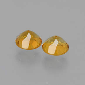 Pedras preciosas de Citrino Amarelo Dourado natural de 0.96 ct, Corte Redondo, VVS-VS
