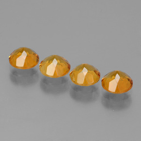 Pedras preciosas de citrino ouro natural de  ct, corte redondo, VVS-VS