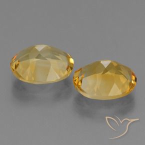 Pedras preciosas de Citrino Dourado Médio-escuro natural de 4.46 ct, oval, VVS-VS