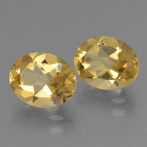 Pedras preciosas de Citrino Dourado natural de 5.12 ct, Corte Oval, VVS