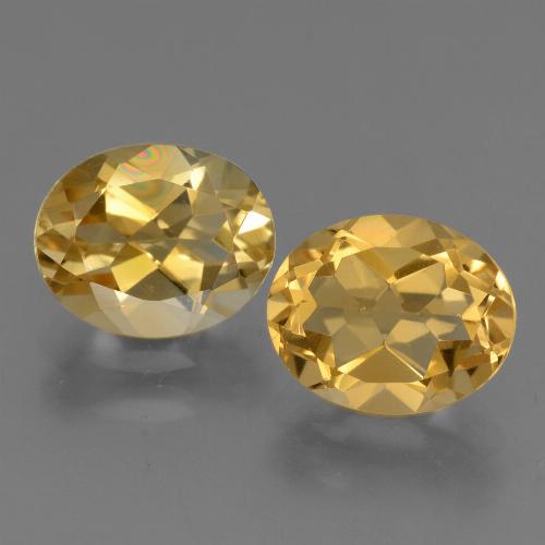 Pedras preciosas de citrino dourado natural de 4,84 ct, corte oval, VVS-VS