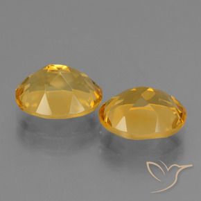 Pedras preciosas de Citrino Dourado Escuro natural de 4.65 ct, oval, VVS