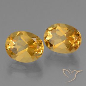 Pedras preciosas de Citrino Dourado Escuro natural de 5.64 ct, oval, VVS-VS