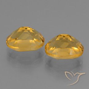 Pedras preciosas de Citrino Dourado Escuro natural de 5.64 ct, oval, VVS-VS