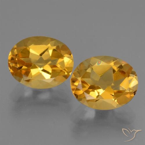 5.25ctw Natural Laranja Dourado Profundo Citrino, oval, VVS-VS