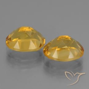 Pedras preciosas de Citrino Laranja Dourado Profundo natural de 5.25 ct, oval, VVS-VS