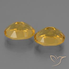 Pedras preciosas de Citrino Laranja Dourado Profundo natural de 5.22 ct, oval, VVS-VS