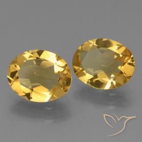 Pedras preciosas de Citrino Dourado médio natural de 3.96 ct, oval, VVS