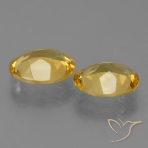 Pedras preciosas de Citrino Dourado médio natural de 3.96 ct, oval, VVS