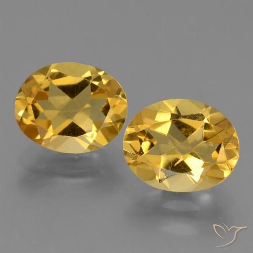 Pedras preciosas de citrino dourado natural de 4,78 ct, corte oval, VVS
