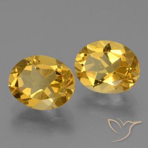 Pedras preciosas de citrino dourado natural de 4,78 ct, corte oval, VVS