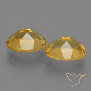 Pedras preciosas de citrino dourado natural de 4,78 ct, corte oval, VVS