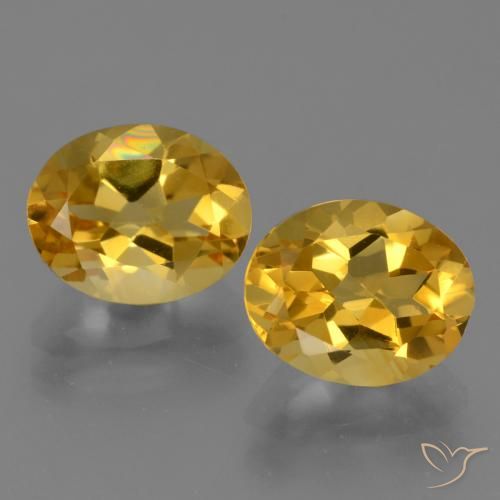 4.98ctw Natural ouro profundo Citrino, oval, VVS