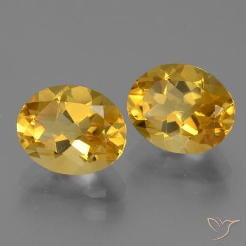 Pedras preciosas de Citrino ouro profundo natural de 4.98 ct, oval, VVS