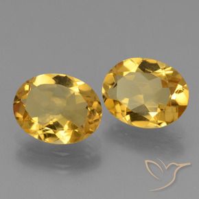 Pedras preciosas de Citrino Dourado natural de 4.27 ct, oval, VVS-VS